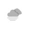 Cloud swarm fog icon. Simple line, outline vector of two color weather icons for ui and ux, website or mobile application