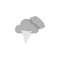 Cloud swarm hurricane icon. Simple line, outline vector of two color weather icons for ui and ux, website or mobile application