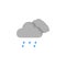 Cloud swarm light rain drops icon. Simple line, outline vector of two color weather icons for ui and ux, website or mobile