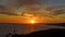 Cloud swirling sunset over Point Dume, Malibu, CA