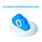 Cloud Synchronization Isometric Icon. Cloud Sign. Refresh Icon. Sync Sign. Created For Mobile, Web, Decor, Print Products,