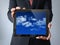 Cloud tablet businessman