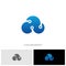 Cloud Tech Logo Design Concept Vector. Tech Cloud Logo Template Vector