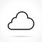 Cloud thin line icon