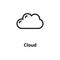 Cloud thin line icon