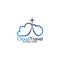 Cloud Travel logo icon design template-vector