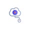 Cloud, videos, mouse, online training color gradient vector icon