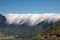 Cloud waterfall of La Palma