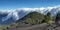 Cloud waterfall of La Palma