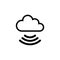Cloud WIFI Flat Vector Icon