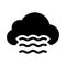 Cloud wind glyphs icon