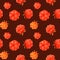 Cloudberry seamless pattern. Berry design for wrapping paper, textile, packaging,