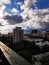 The clouded skyline of borivali Mumbai.