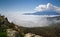 Cloudes over mountains