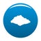Cloudiness icon blue vector