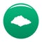Cloudiness icon vector green