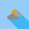 Cloudiness single Vector Flat Icon