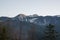 Cloudless evening sky in Tatra National Park, Poland