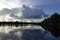 Clouds above Caroni Swamp in Trinidad and Tobago