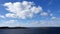 Clouds above Islands in the Baltic sea near Nynashamn in  in Sweden