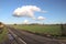 clouds above the meadows at the Zuidplaspolder in Moordrecht, the Netherlands.