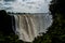 Clouds above Victoria Falls on Zimbabwe and Zambia border. Seven Nature Wonders of the World