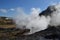 Clouds of Billowing Steam Rising from Fumaroles