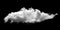 Clouds on black background. Clouds icon