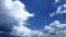 Clouds from blue sky to the rain black clouds weather timelapse video greece