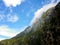 Clouds climbing over fjords at Milford Sound