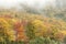 Clouds colorful foliage New Hampshire