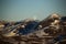 Clouds creeping over mountains in Abisko National Park in Sweden