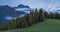 Clouds dancing over the Fiorentina valley in the Dolomites