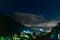 Clouds descend over the sleepy city of Ooty, hill station, India