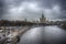 Clouds descended on Moscow. Moody reality.