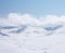 Clouds in distance in backcountry in Charlotte's Pass ski resort in Australia