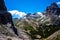 Clouds and Dolomite peaks seven