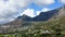 Clouds flowing around Table Mountain Cape Town