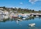 Clouds gather across Lyme Regis harbour