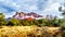 Clouds hanging around Lee Mountain and other red rock mountains surrounding the town of Sedona, Arizona