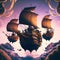 Clouds of the High Seas: A Pirate\'s Aerial Adventure, generative ai