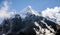 Clouds, ice and snow caps on Eiger, near Grindelwald, Switzerland