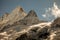 Clouds, ice and snow caps on Eiger,near Grindelwald, Switzerland