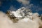 Clouds, ice and snow caps on Eiger,near Grindelwald, Switzerland