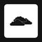 Clouds icon, simple style