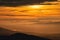 Clouds and inversion mist during sunrise from Mala Chochula mountain