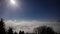 Clouds inversion from mountains. Slovakia