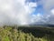 Clouds at Kalalau Lookout in Waimea Canyon on Kauai Island, Hawaii.