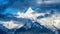 The clouds and Kawagebo peak in Deqin county Yunnan province