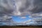 Clouds and landscape on a February afternoon in Bavaria